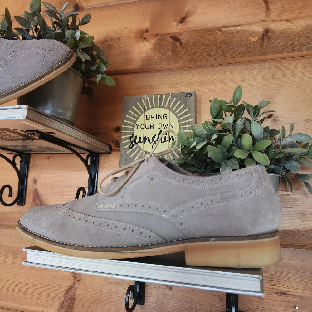 Oliver Sweeney London Bradley Suede Leather Brogue Wingtip‎ Derby Dress Shoes 11